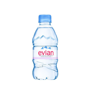 Evian water bottle