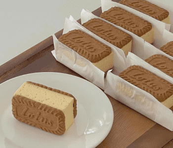 Lotus ice-cream sandwich (3 pieces)