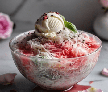 Falooda ice-cream